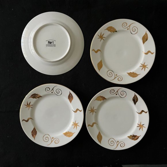 4 - Pier One Imports “Monno-Bangladesh” Luncheon/Dessert Plates 7 ¾” - Picture 2 of 11